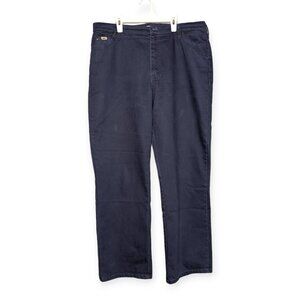 Lee Relaxed Straight Leg Navy Blue Jeans Size 18 Medium